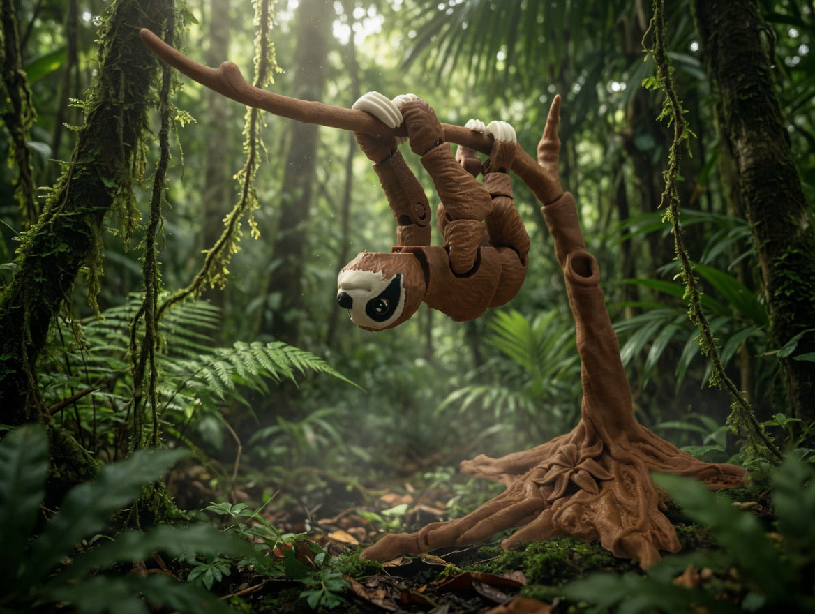 Sloth with Tree