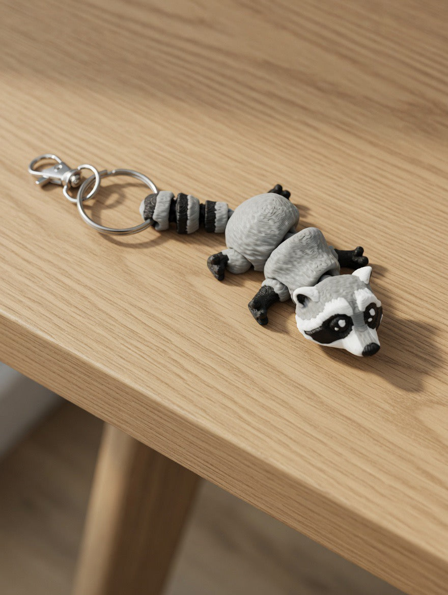 Raccoon Keychain
