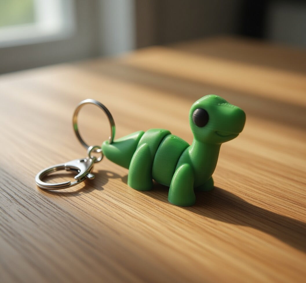 Brontosaurus Keychain