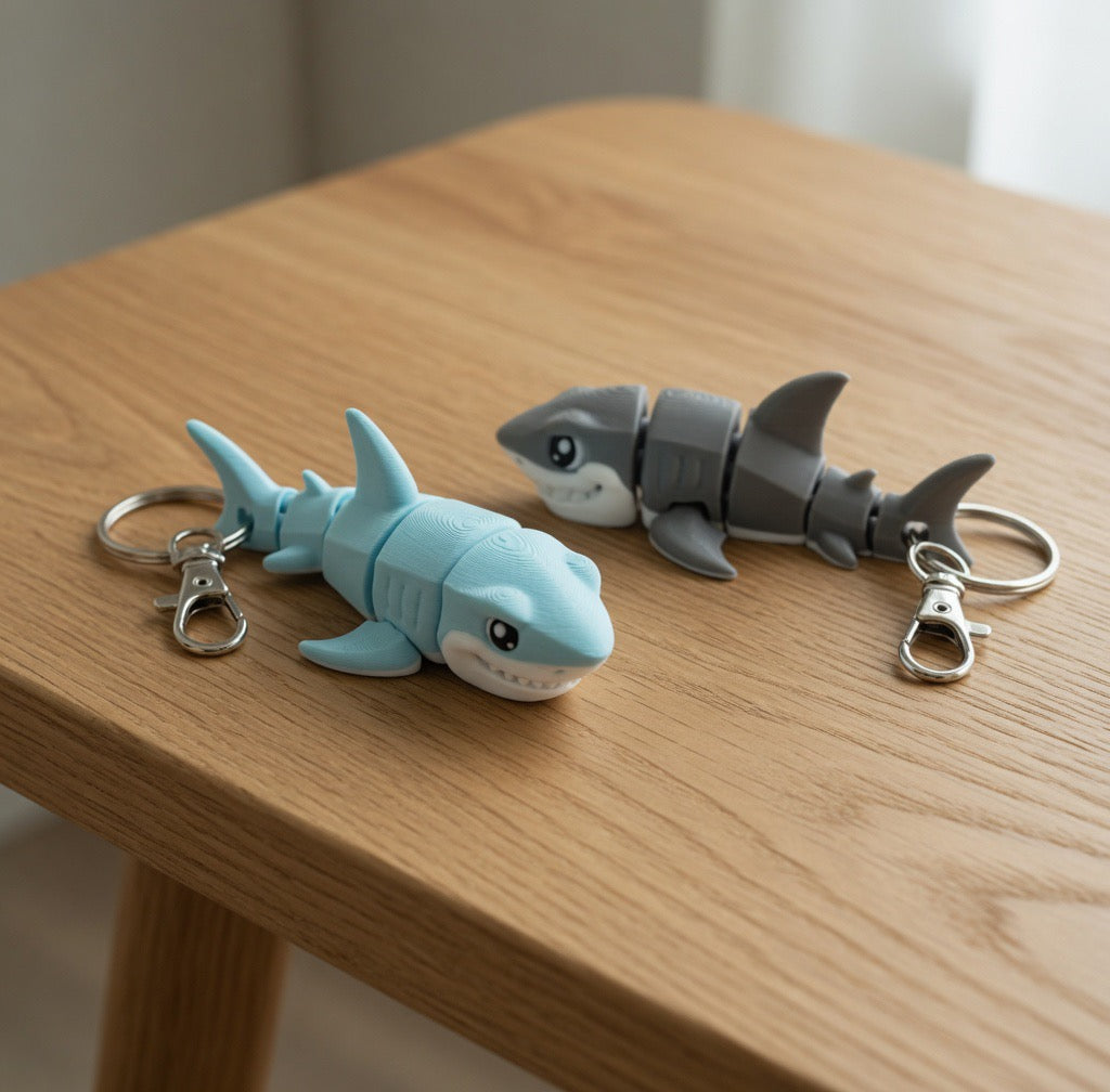 Great White Shark Keychain