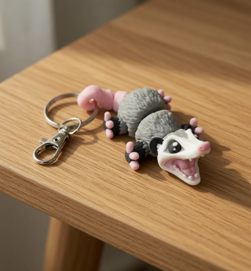 Opossum Keychain