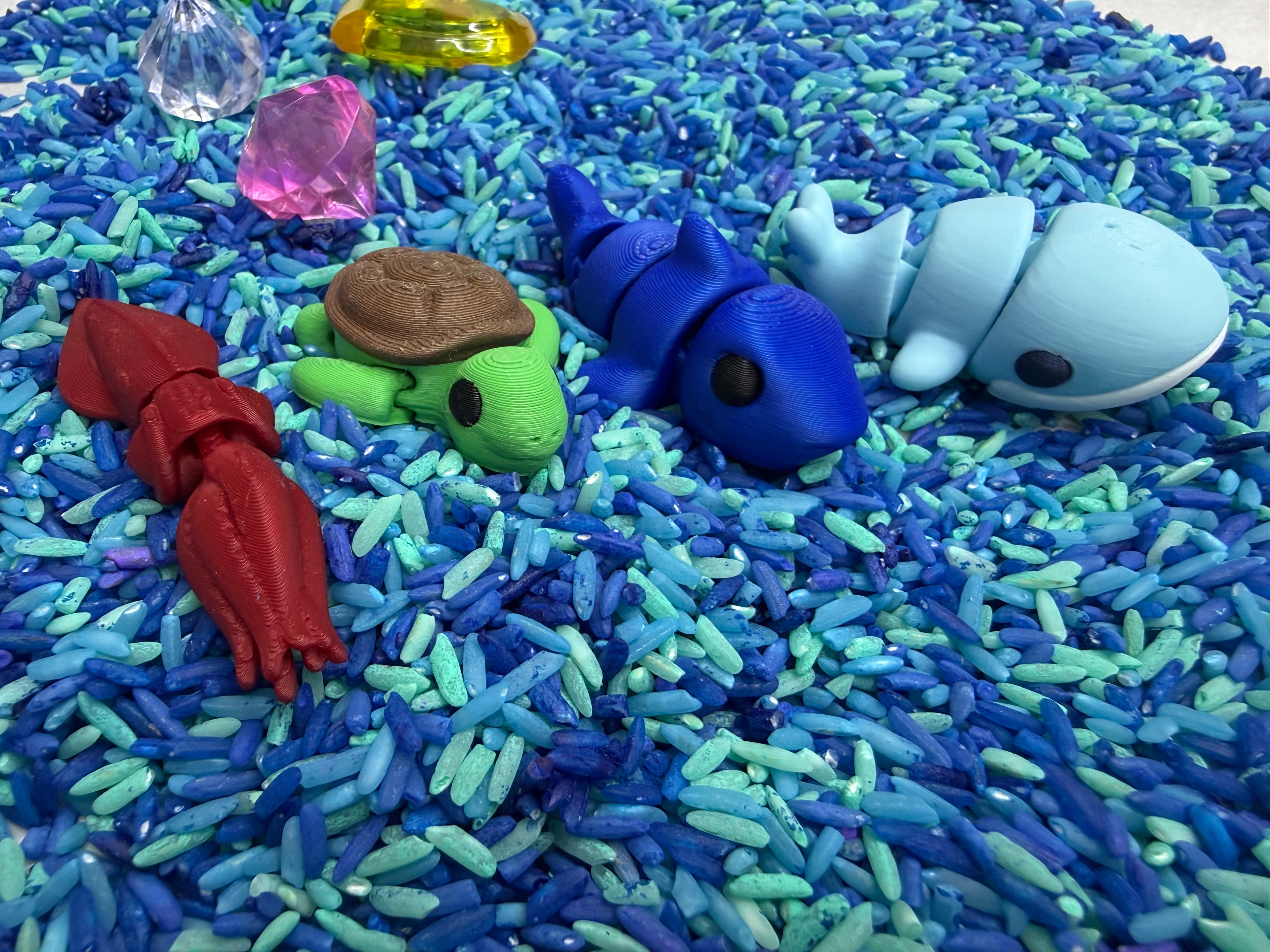 Ocean Sensory Bin Filler