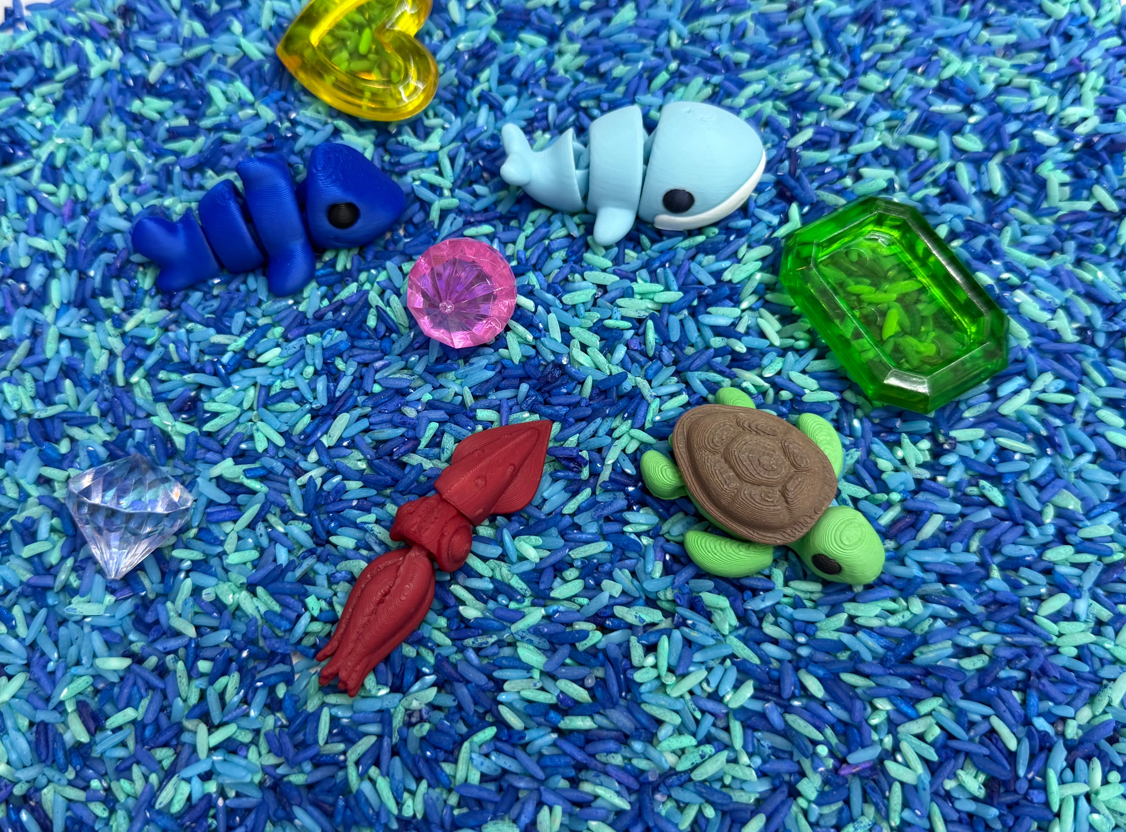 Ocean Sensory Bin Filler